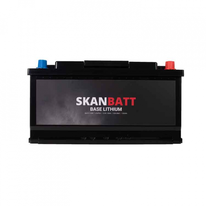 Lithiumbatteri Base 12V 100Ah BMS (husbil) i gruppen El & Installation / Strömförsörjning / Batterier hos Marinsystem (BAS12-100R)