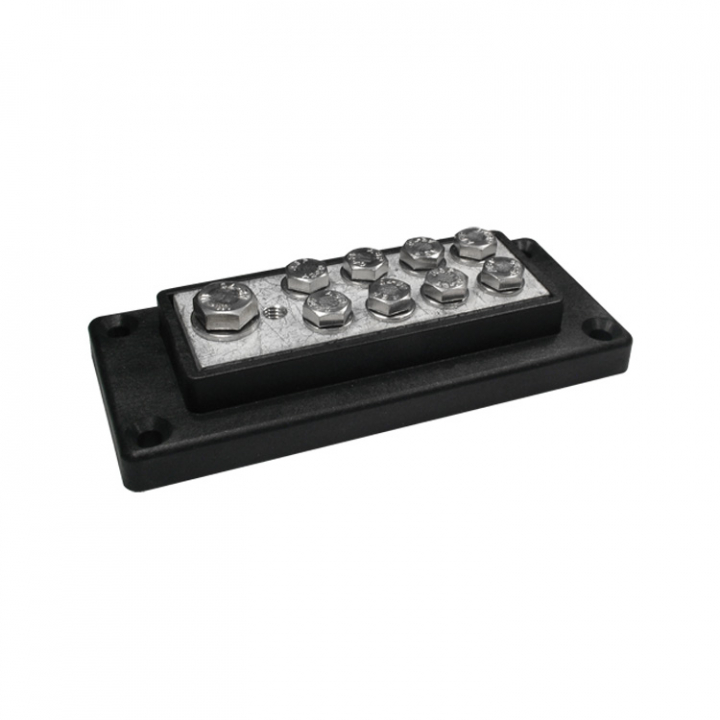 Kopplingsplint 12V 750A S Svart 126x55x20 mm i gruppen El & Installation / Installationsmaterial / Kopplingsplintar & Elcentraler hos Marinsystem (E0840)