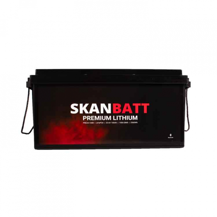 Lithiumbatteri Premium 24V 100Ah BMS Bluetooth Heat i gruppen El & Installation / Strömförsörjning / Batterier hos Marinsystem (PRE24-100BH)