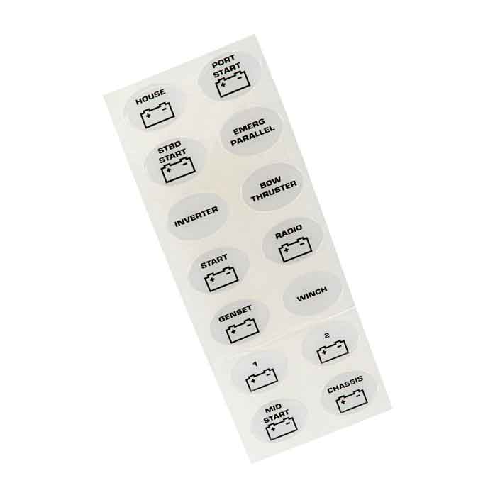 Etikett karta BEP 701 / 720 i gruppen El & Installation / Installationsmaterial / Strömställare & Paneler hos Marinsystem (SET-713)