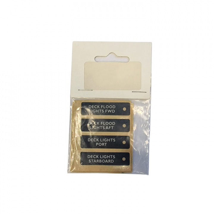 Etiketter Set 7 i gruppen El & Installation / Installationsmaterial / Övrigt Installationsmaterial hos Marinsystem (SET-7N)