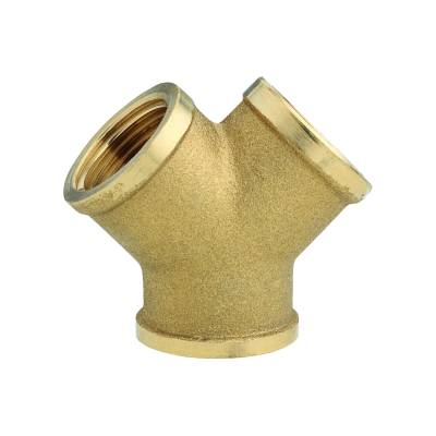 Y-koppling I Mässing Invändig Gänga