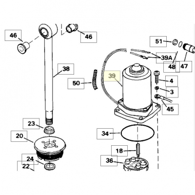Trimmotor (Motor & Cable Assy 0437801)