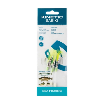 Sabiki Trio Makrill/Torsk Tafs - Grön Flash