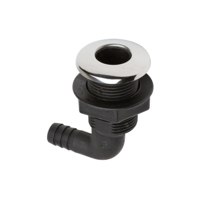 Bordgenomföring 90° Med Rostfri Hätta