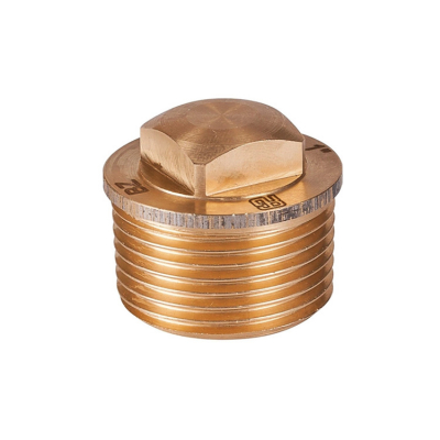 Bronsplugg Med Utvändig Gänga