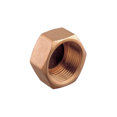 Bronsslutmuff Med Invändig Gänga