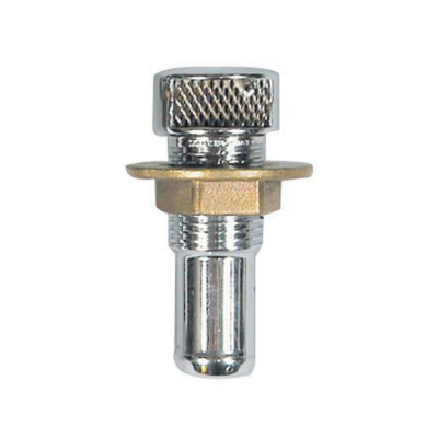 Tankventil Rak 16mm Förkromad Mässing