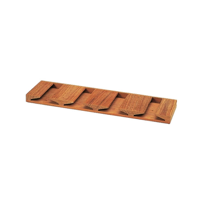 Vinglashållare I Teak För 4 Glas 420x120x20 mm