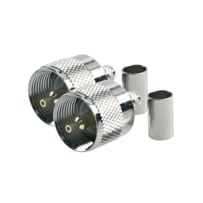 VHF-Kontakt PL259 För RG8X-Kabel 2-pack