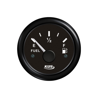 Bränslemätare Svart 0-190ohm 12/24V