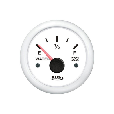 Tankmätare Vatten Vit 0-190ohm 12/24V