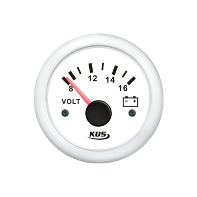Voltmätare Vit 12V