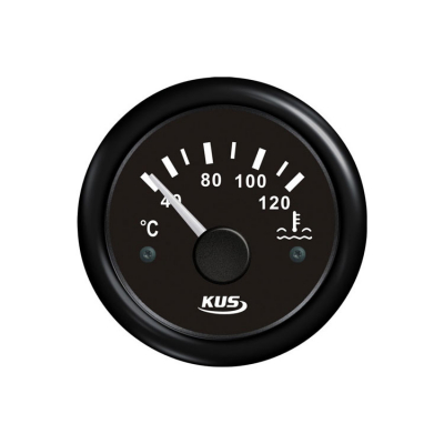 Kylvattentemperaturmätare Svart 40-120C 12/24v