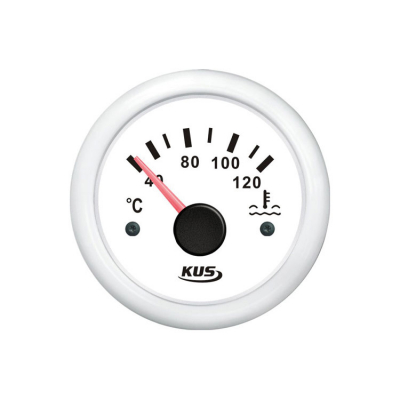 Kylvattentemperaturmätare Vit 40-120C 12/24V