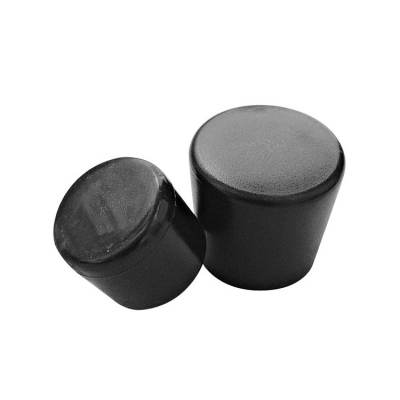 Ändplugg Utvändig PVC Svart 4-pack