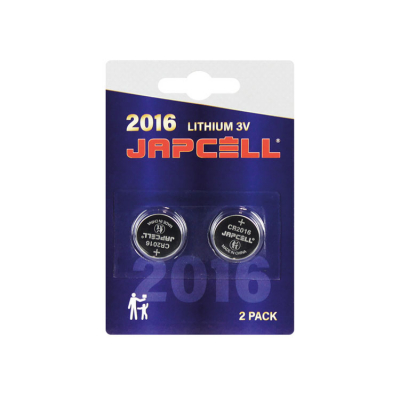 CR2016 3V Litium Batteri 2-pack