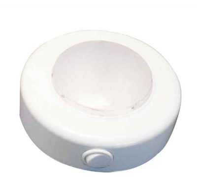 Taklampa LED 12V 2,5W - Ø 110 mm vit plast