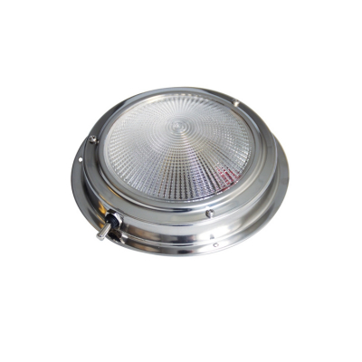 Taklampa Med On/Off Brytare Rostfri 12V Ø140 mm