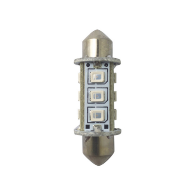 LED Lantern Pinol/Spollampa 10-36Vdc Röd 37 mm 2-pack