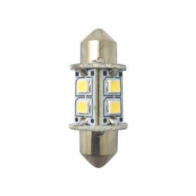 LED Pinol/Spollampa 10-36Vdc Vit 31 mm 2-pack