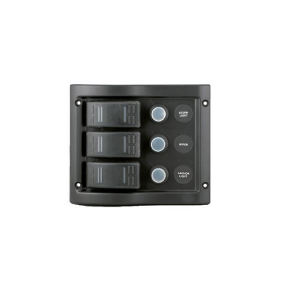 Elpanel Med Automatsäkring & 3 Kontakter 12V