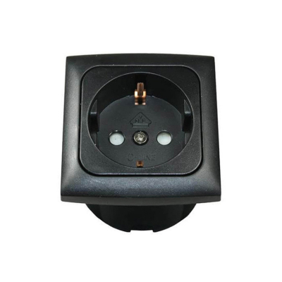 Strömuttag Svart 220V