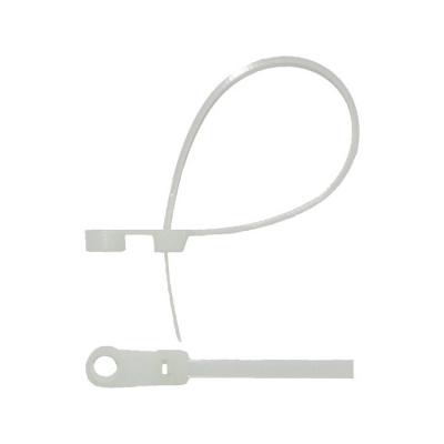 Buntband Med Hål Vit 20-pack