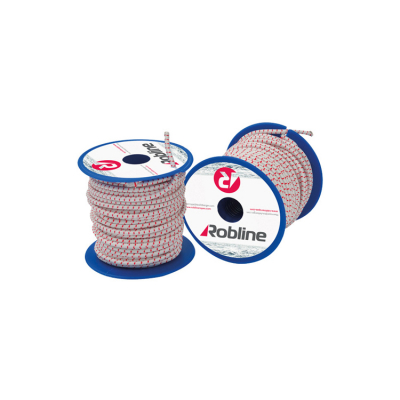 Gummilina Shock Cord Svart/Röd/Vit 10-pack