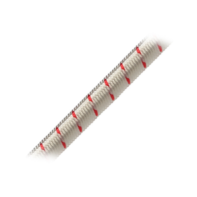Shock Cord Gummilina Vit/Röd