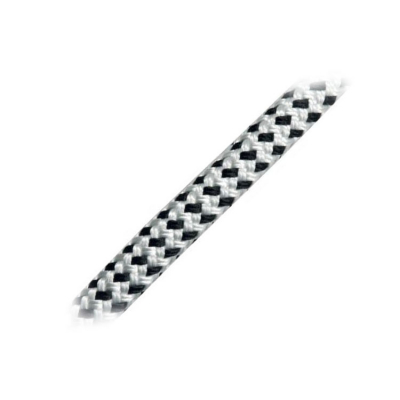 Förtöjningslina Dubbelflätad Vit/Svart