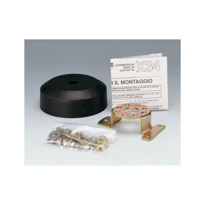 140X34 Täckkåpa Svart 90°