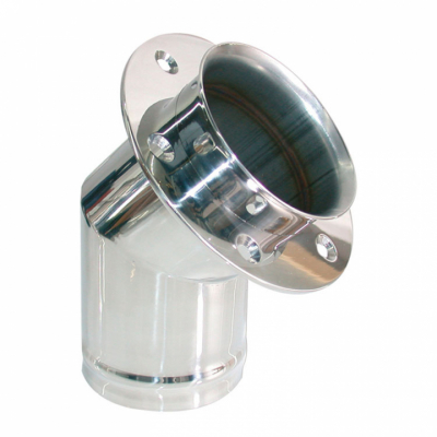 Avgasgenomföring Rostfri Vinkel 45°