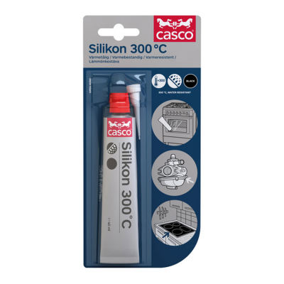 Silikon 300°C Svart Flytande Packning 40ml