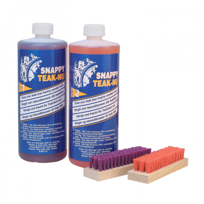 Teak-Nu Kit Med Borstar 2x950 ml (Snappy Teak)