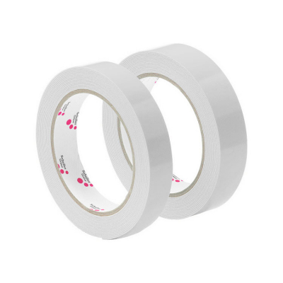 Dubbelhäftande PE-Tejp Vit 19 mm x 5 m