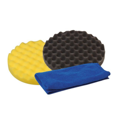 Poleringssats Rubbing Och Vaxrondell + Mikrofiberduk