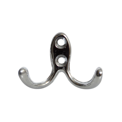 Klädkrok Kromad Mässing 40x60 mm