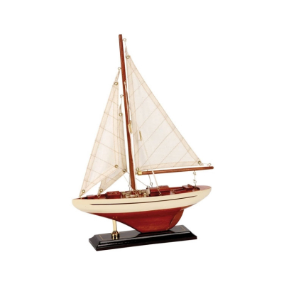 Båtmodell Segelbåt 25x6x35 cm