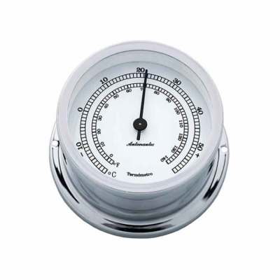 Minor 72 Termometer Ø72/50mm Förkromad Mässing