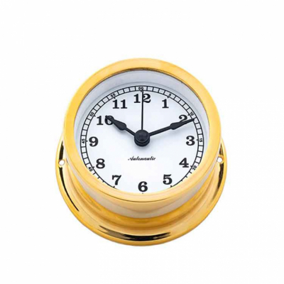 Minor 72 Skeppsur Ø 72/50mm Förgylld Mässing