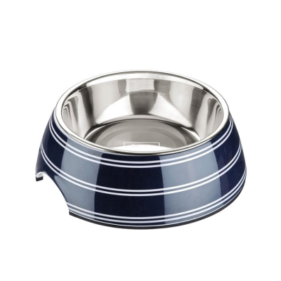 Meldgaard Hundskål Blå/Vit
