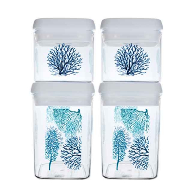 MB Coastal Förvaringsburkar 500 ml x2 800 ml x 2