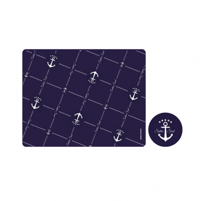 MB Sailor PVC Bordstablett Och Glasunderlägg 45 x 30cm (6-pack)