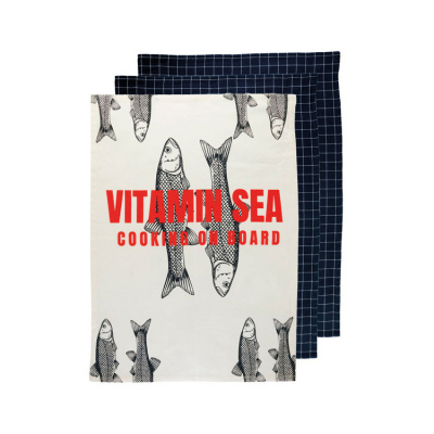 Vitamin Sea Kökshanddukar 70x50 cm 3-pack