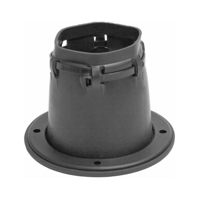 Tätningsbälg Svart Hård Sarg Med Buntband 106 mm