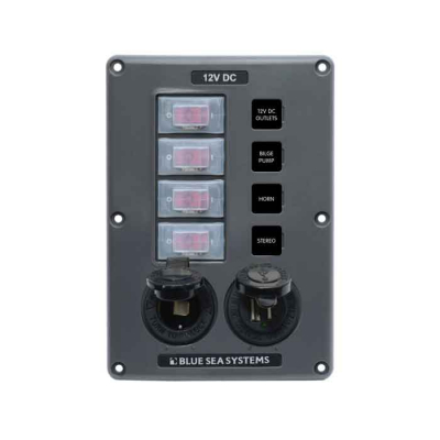 Strömbrytarpanel (4)/USB/12V