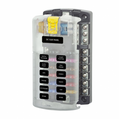 Säkringsbox 12x ATC Minusplint