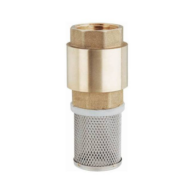 Backventil I Mässing Med Rostfri Sil  Och Invändig Gänga