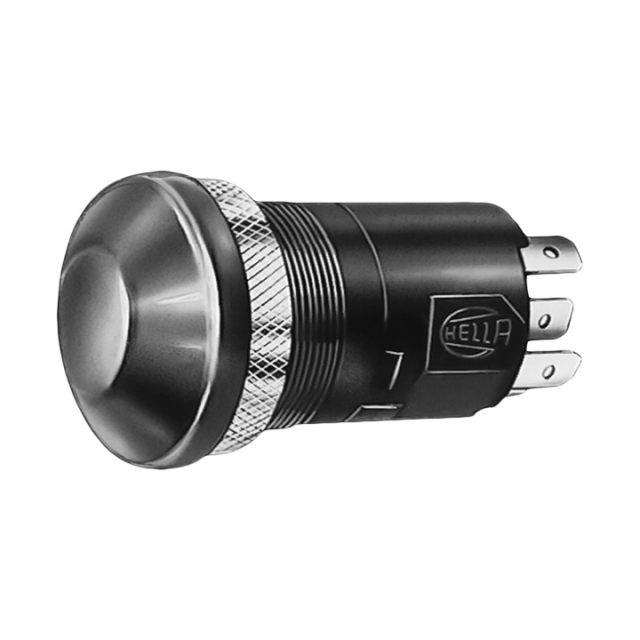 Tryckströmbrytare 12v Grön Kontrollampa